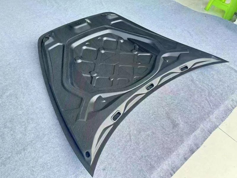 2017-2019 for  Panamera 971 Topcar Style Dry Carbon Fiber Bonnet & Front Luggage Compartment New Condition Cover